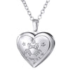 U7 Locket Necklaces 12 Constellations/Zodiac Heart Pendant & Chain Mother's Day Gift Men/Women Jewelry Necklace P1158