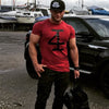 Large size male fitness T-shirt meat short sleeves