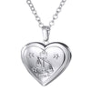 U7 Locket Necklaces 12 Constellations/Zodiac Heart Pendant & Chain Mother's Day Gift Men/Women Jewelry Necklace P1158