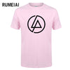 RUMEIAI  Summer Fashion Men T Shirt Lincoln LINKIN Park T-Shirt Cotton Linkin Brand Clothes Short Tops Tees