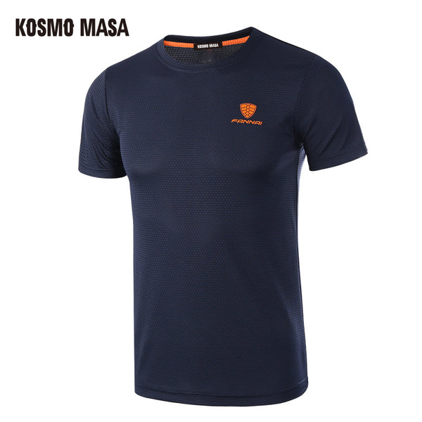 KOSMO MASA Men Quick Dry Breathable T-Shirt Spring Summer Fitness Hip Hop Short Sleeve T-Shirts Men's Jersey T Shirt MC0278