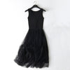 New Sexy many solid color Patchwork Mesh Dress Summer Women Gauze Lace Tank Dress Basic Sundress Party dresses Vestidos