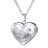 U7 Locket Necklaces 12 Constellations/Zodiac Heart Pendant & Chain Mother's Day Gift Men/Women Jewelry Necklace P1158