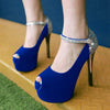 Big size 34-42 Women Pumps Wedding shoes Mary Jane Party prom Pumps High Heels