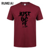 RUMEIAI summer New High quality men T shirt casual short sleeve o-neck 100% cotton t-shirt men brand white black tee shirt