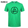 RUMEIAI  Summer Fashion Men T Shirt Lincoln LINKIN Park T-Shirt Cotton Linkin Brand Clothes Short Tops Tees