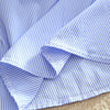 Elegant Office Summer Dress Shirt Elegant Blue Stripped Cotton Turn Down Collar Wear to Work Shirts Women Dresses #26