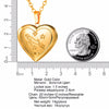 U7 Locket Necklaces 12 Constellations/Zodiac Heart Pendant & Chain Mother's Day Gift Men/Women Jewelry Necklace P1158