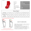 Fashion Women Pumps Height Platform Super High Heels Shoes 16CM Sexy Pumps Nightclub Party Red Black White Plus Size 41-45