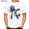 Summer Fashion Dabbing Pug T-Shirt Newest Men Funny T Shirts Dabbing Horse/Cat/Zebra/Panda Tops Hip Hop Tee