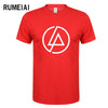 RUMEIAI  Summer Fashion Men T Shirt Lincoln LINKIN Park T-Shirt Cotton Linkin Brand Clothes Short Tops Tees