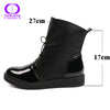 Newest Women Sexy Ankle Boots Female Fashion Patent PU Leather Platform Woman Shoes Plus Size Boots For Women