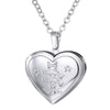 U7 Locket Necklaces 12 Constellations/Zodiac Heart Pendant & Chain Mother's Day Gift Men/Women Jewelry Necklace P1158