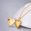 U7 Locket Necklaces 12 Constellations/Zodiac Heart Pendant & Chain Mother's Day Gift Men/Women Jewelry Necklace P1158