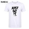 RUMEIAI summer New High quality men T shirt casual short sleeve o-neck 100% cotton t-shirt men brand white black tee shirt