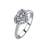 Fashion Jewelry Ring Heart Shape AAA CZ Crystal Wedding Rings for Women Romantic Gift Free Shipping