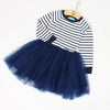 Girl Mesh Dress New Spring Dresses Children Clothing Princess Dress PinkWool Bow Design 2-8 Years Girl Clothes Dress