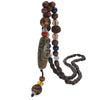 Yumfeel Vintage Ethnic Style Fish Elephant Wood beaded Stone Pendants & Necklaces Statement Nepal Necklace Women Men Jewelry