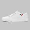 SUROM  Spring New Men Casual Shoes Breathable Wear Resistant Shoes Comfortable Summer White Round Toe Lace up Flat Snekaers