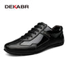 DEKABR High Quality Autumn Winter Genuine Leather Men Shoes Fashion Shoes Men Casual Shoes Lace Up Flats Zapatos Hombre Sapatos