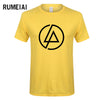 RUMEIAI  Summer Fashion Men T Shirt Lincoln LINKIN Park T-Shirt Cotton Linkin Brand Clothes Short Tops Tees