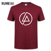 RUMEIAI  Summer Fashion Men T Shirt Lincoln LINKIN Park T-Shirt Cotton Linkin Brand Clothes Short Tops Tees