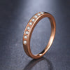 KISS WIFE New Rose Gold ring for women engagement ring bijoux jewelry fine jewelry wedding rings R029