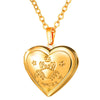 U7 Locket Necklaces 12 Constellations/Zodiac Heart Pendant & Chain Mother's Day Gift Men/Women Jewelry Necklace P1158