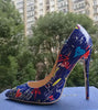 Craylorvans Specia Graffiti Colorful Women Pumps Sexy Stiletto high heels Spring Wedding Party Women Shoes