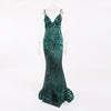 Sexy Stretch Silver Sequin Maxi Dress Hollow Out Floor Length Summer Party Dress Padded V Neck Backless Mermaid Dress