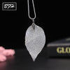 BFH Fashion Charm Maxi Design Leaf Pendant Necklaces For Women Girl Wedding Party Silver Long Necklace Jewelry Gift Wholesale