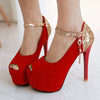 Big size 34-42 Women Pumps Wedding shoes Mary Jane Party prom Pumps High Heels