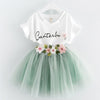 Girl Mesh Dress New Spring Dresses Children Clothing Princess Dress PinkWool Bow Design 2-8 Years Girl Clothes Dress