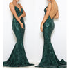 Sexy Stretch Silver Sequin Maxi Dress Hollow Out Floor Length Summer Party Dress Padded V Neck Backless Mermaid Dress