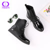 Newest Women Sexy Ankle Boots Female Fashion Patent PU Leather Platform Woman Shoes Plus Size Boots For Women