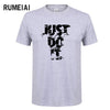 RUMEIAI summer New High quality men T shirt casual short sleeve o-neck 100% cotton t-shirt men brand white black tee shirt