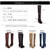 New Women Boots Sexy Fashion Over the Knee Boots Sexy Thin Square Heel Boot Platform Woman Shoes Black size 34-43