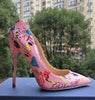 Craylorvans Specia Graffiti Colorful Women Pumps Sexy Stiletto high heels Spring Wedding Party Women Shoes