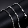 Meaeguet Classic Stainless Steel Silver Color Link Chain Necklace Snake/Box/Hanging/Curb/Flat/Twist Chain 24inch