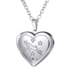 U7 Locket Necklaces 12 Constellations/Zodiac Heart Pendant & Chain Mother's Day Gift Men/Women Jewelry Necklace P1158