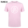 RUMEIAI  Summer Fashion Men T Shirt Lincoln LINKIN Park T-Shirt Cotton Linkin Brand Clothes Short Tops Tees