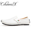 CcharmiX Plus Size 38-47 Leather Mens Shoe Spring Summer Breath Men Luxury Driving Shoes Slip On Casual Male Loafers