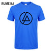 RUMEIAI  Summer Fashion Men T Shirt Lincoln LINKIN Park T-Shirt Cotton Linkin Brand Clothes Short Tops Tees