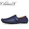 CcharmiX Plus Size 38-47 Leather Mens Shoe Spring Summer Breath Men Luxury Driving Shoes Slip On Casual Male Loafers