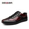 DEKABR High Quality Autumn Winter Genuine Leather Men Shoes Fashion Shoes Men Casual Shoes Lace Up Flats Zapatos Hombre Sapatos