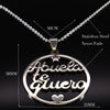 Grandmother Stainless Steel Statement Necklace Women jewlery Silver Color Necklaces & Pendants Jewelry navidad N18021