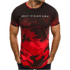 Summer New Camo T-Shirts Men's Slim Fit O Neck Short Sleeve printing Tee Shirts Casual