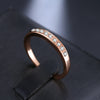 KISS WIFE New Rose Gold ring for women engagement ring bijoux jewelry fine jewelry wedding rings R029