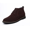 Men Boots Solid Casual Leather Autumn Winter Ankle Boots NPEZKGC Brand Male Suede Leather Men Shoes