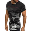 Summer New Camo T-Shirts Men's Slim Fit O Neck Short Sleeve printing Tee Shirts Casual